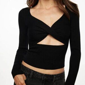 Twisted Cutout Sweater
